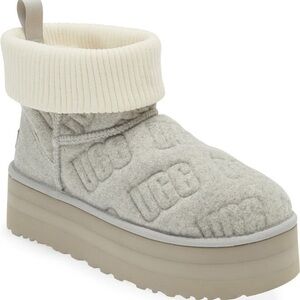 Classic Mini Platform Felted Boot